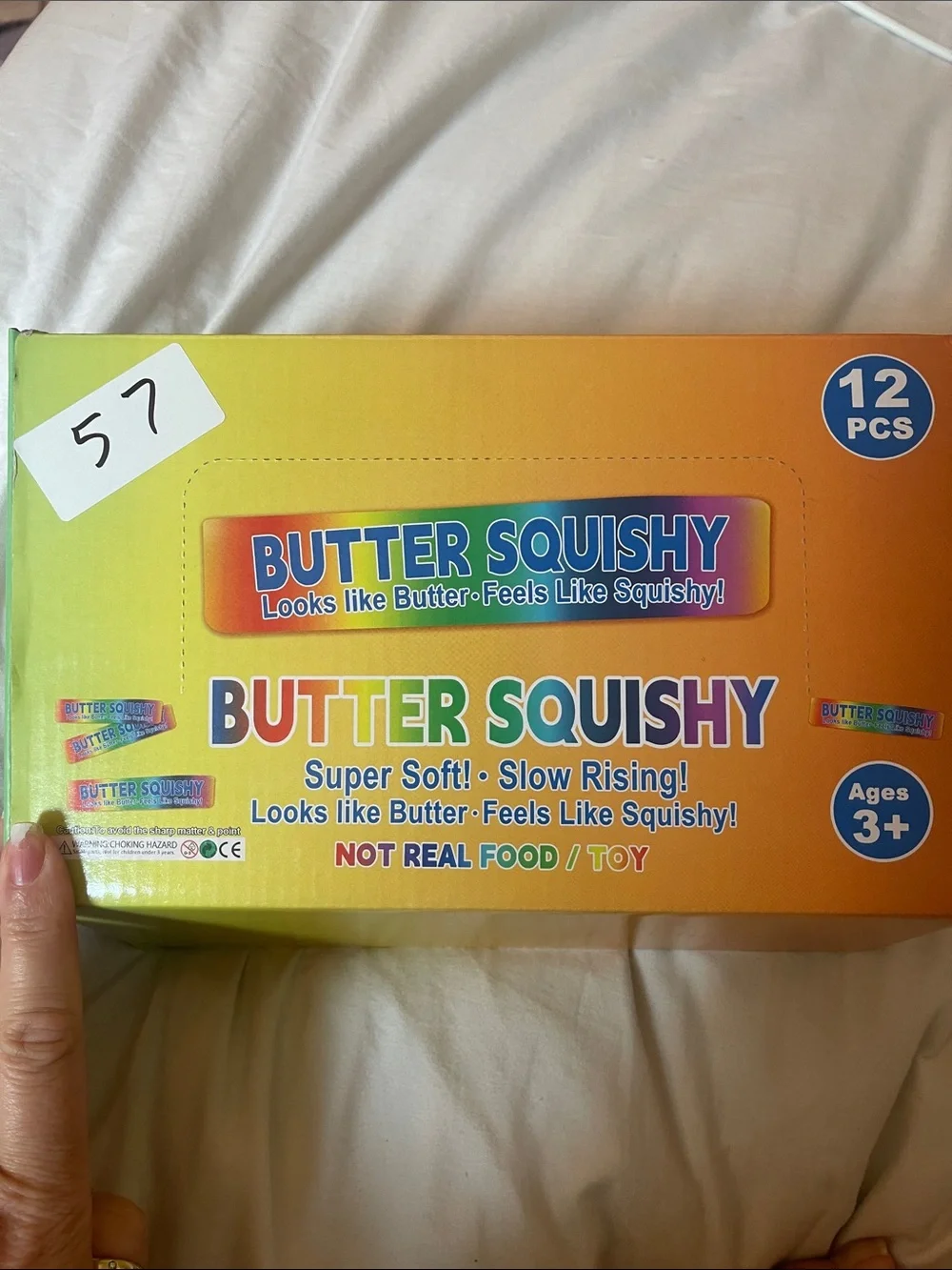 Rainbow Butter Squishy case- Multicolor super soft, slow rising nwt 11 sticks
